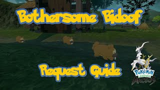 Bothersome Bidoof Request Guide  Pokemon Legends Arceus [upl. by Annnora]