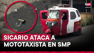 SMP sicario se hace pasar como pasajero balea a mototaxista y se da a la fuga [upl. by Elkraps]