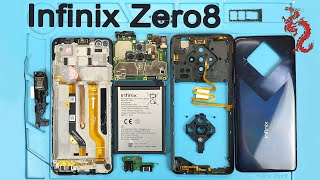 INFINIX ZERO 8 РАЗБОР смартфона ОБЗОР изнутри Микроскоп [upl. by Cofsky]