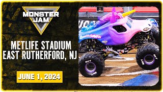 Monster Jam East Rutherford NJ Full Event  June 1 2024  Stadium Championship Series [upl. by Hermina189]