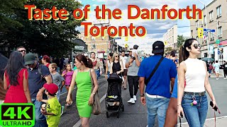 【4K】TASTE OF THE DANFORTH TORONTO GREEKTOWN CANADAS LARGEST GREEK STREET FESTIVAL [upl. by Mecke562]