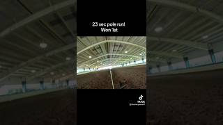 Cannot stop watching this go pro footage feed barrelracing horses training barrelhorse fypシ [upl. by Portwine695]