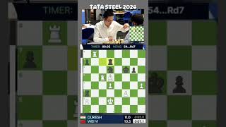 Wei Yi Wins the Tata Steel Via Blitz TieBreak vs Gukesh chess [upl. by Martina]