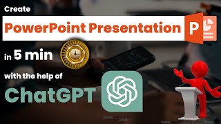 Create PowerPoint Presentation using ChatGPT in 5 minutes chatgpt technology ai education [upl. by Hsizan]