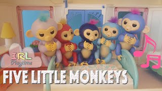 Five Little Monkeys Jumping On The Bed  Nursery Rhyme amp Kids Song  5 little monkeys  IRLplaytime [upl. by Howarth]