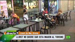 Verano Directo Batalla campal entre turistas y policía [upl. by Timon]