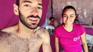 Full Body Massage on Praia do Futuro 🏖️ – Fortaleza 🇧🇷 [upl. by Ahsiuqel]