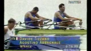 Canottaggio Gara finale di Davide Tizzano ed Agostino Abbagnale Olimpiadi Atlanta 1996 [upl. by Gayelord700]