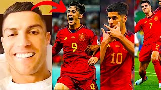 FOOTBALLERS REACT TO SPAIN VS COSTA RICA  Spain vs Costa Rica Highlights  FIFA WORLD CUP REACTION [upl. by Gilus]