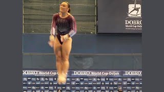 Coline Devillard 🇫🇷  1st Place on Vault in Qualification  Osijek World Cup 2024 [upl. by Georg]