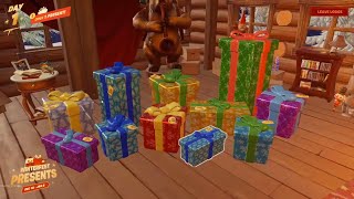 opening all winterfest presents in one day 🎁fortnite [upl. by Mairem]