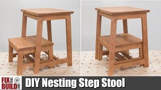 DIY Nesting Step Stool  How to Build [upl. by Enohs989]