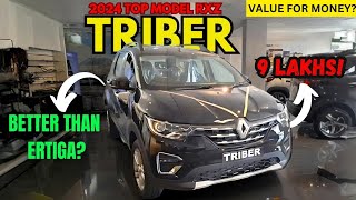 Safest 7 Seater Car  Updated Triber Rxz 2024 New Model Review Triber Top Model review 2024 india [upl. by Burnaby104]