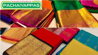 Pachaiyappas Silk Saree Collection  Pachaiyappas Silk T nagar  Soft silk sarees [upl. by Alben]