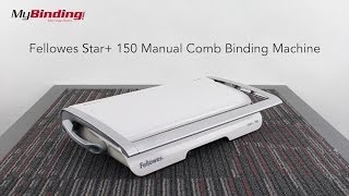 Fellowes Star 150 Manual Comb Binding Machine [upl. by Esoj]