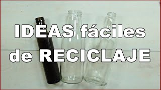 3 IDEAS fáciles de RECICLAJE con BOTELLAS [upl. by Rennat]