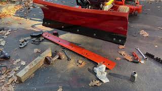 Homemade BX 2380 Snow Plow Rubber cutting edge [upl. by Julienne]