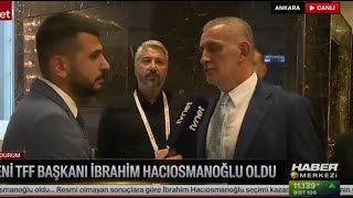 TFF Başkanı İbrahim Hacıosmanoğlundan açıklama  Mehmet Büyükeşinin otelden gidişi  tvnet canlı [upl. by Asilla]