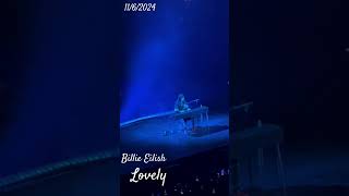 Billie EilishLovely hmhas billieeilish billie tour lovelybillieeilishlyrics billieeilish2024 [upl. by Shepp569]