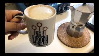 How To Make Cappuccino With Moka Pot And Lifehack Natural Fridge Refresher [upl. by Enaira146]