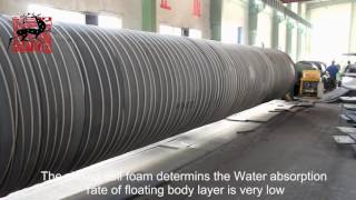 Floating Hose Production By Deers  Dredge Rubber Hose Supplier [upl. by Cairistiona]