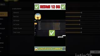 Redmi 12 5G 😍Free Fire Best Auto Headshot Dpi Hud Sensitivity Setting😱  Redmi 12 5G Free Fire Test📱 [upl. by Tahp]