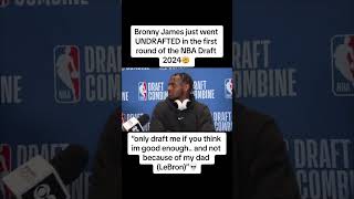 Bronny James NBA Draft [upl. by Oiramaj]