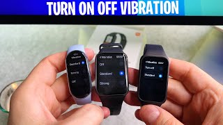 Xiaomi Smart Band 9 Active Turn Off Vibration [upl. by Horbal]