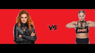 WWE 2K19 Becky Lynch vs Ronda Rousey Dream Match [upl. by Colligan928]