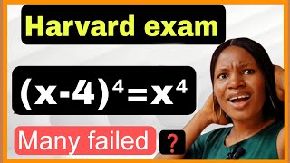 A Harvard Exam question Can you pass or solve for x [upl. by Zwick707]