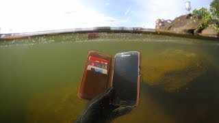 Found Phone Wallet Knife Underwater in River Scuba Diving  DALLMYD [upl. by Platas974]