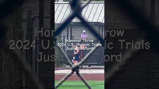 Hammer Throw 2024 US Olympic Trials trackandfield athletics hammerthrow Justin Stafford [upl. by Hartzel]