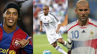 Ronaldinho Roberto Carlos Zinedine Zidane Career Comparison goals assist [upl. by Eislek]