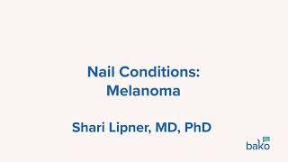 Nail Unit Conditions Melanoma [upl. by Onaivatco]