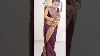 Perfect mermaid style saree draping stepsday 30365 sareedrapings fashion [upl. by Auqenes469]