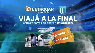 Sorteo de Cetrogar para que puedas ir a ver la Final de Racing [upl. by Vassili991]