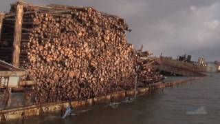 McKeil Marine Salvaging a Barge [upl. by Ohara]