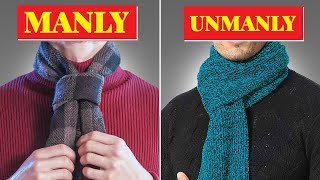 How To Wear A Scarf As A Man 11 ways [upl. by Nifled426]