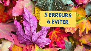 5 ERREURS à éviter pour VALORISER les FEUILLES MORTES [upl. by Zelle]