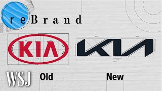 How Kia’s New Logo Aims to Challenge Tesla and Other EV Companies  WSJ Rebrand [upl. by Assetnoc]