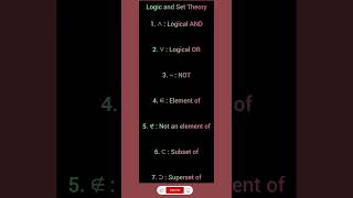 Logic and set theorysettheoryclass11 settheorysymbols sybolosmsymbolism mathtrick [upl. by Dode864]