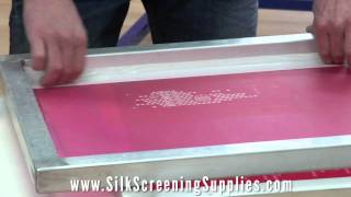 Screen Printing Money Saving Tip  Proper screen tape and prep [upl. by Greiner468]