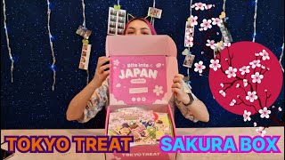 Unboxing Tokyo Treat Spring boxes 2022 SAKURA BOX 😍🌸 [upl. by Alleroif]