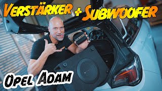 Opel Adam  Endstufe amp Subwoofer einbauen  Soundsystem  ARS24 [upl. by Anavoig]