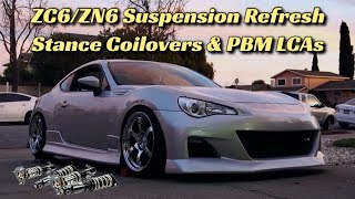 Suspension Refresh  Stance Coilovers amp PBM LCAs ZC6ZN6 [upl. by Tlaw739]