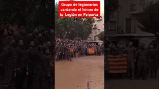 Legionarios cantando el himno de la Legión 🇪🇦♥️shorts valencia dana short legion [upl. by Avah]