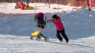 Stokke XPLORY on snow [upl. by Ahsikel]