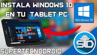 Como Instalar Windows 10 En Tablet PC Desde un USB  Paso a Paso  En Español [upl. by Oinotnaocram]