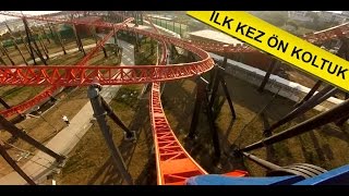 Viaport Tuzla Marina Roller Coaster Red Fire Gopro ilk defa ön koltuk front seat Viasea [upl. by Laved]