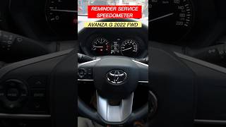 Reminder Service Avanza G 2022 MID Speedometer avanza shorts mid [upl. by Gusti41]